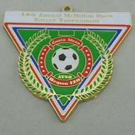 Football Enamel Medal