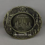 Antique Brass Souvenir Badges