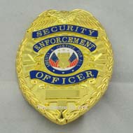 Die Stamped Police Badges