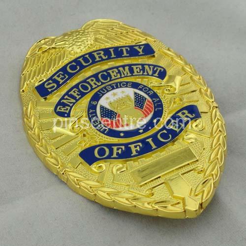 Die Stamped Police Badges