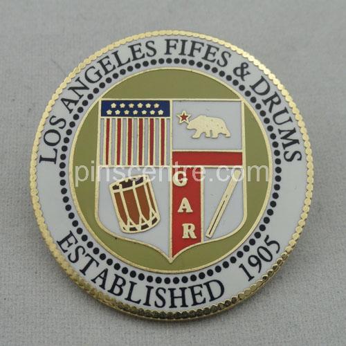 Synthetic Enamel Pin With Printing