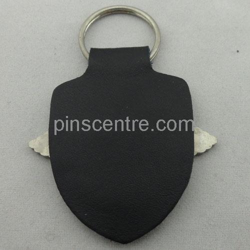 Iron Emblem Leather Keychains
