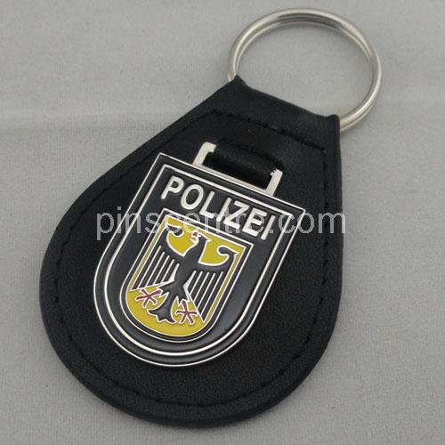 Iron Personalized Leather Keychains 