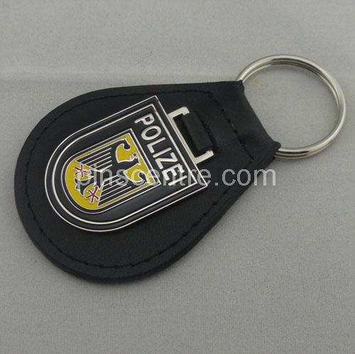 Iron Personalized Leather Keychains 