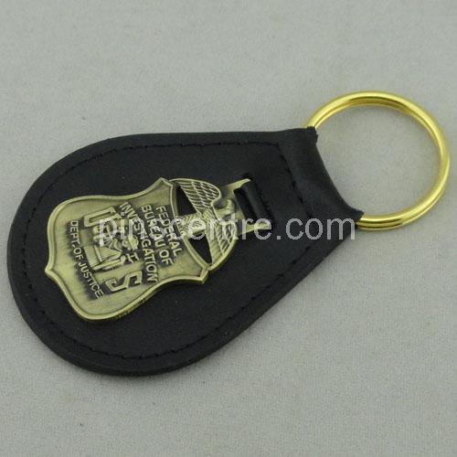 Die Casting Leather Keychains
