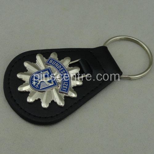 3D Customized Leather Keychains 