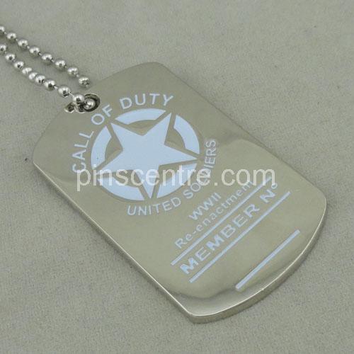 Die Stamped Customized Dog Tags 