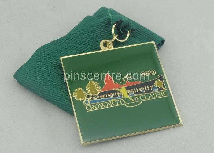 Talentspejdernes Custom Awards Medals by Zinc Alloy Die Casting , Box Packing And Gold Plating